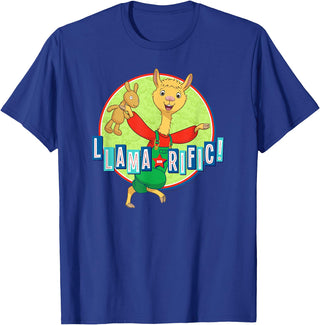 Llama Llama Netflix Red Pajama Llama-rific Tee Shirt T-Shirt - Royal Blue