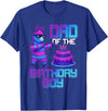 Llama Pinata Birthday Family Bday Party Decoration Daddy of Birthday Boy Llama Pinata Party Family Matching T-Shirt - Royal Blue