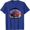 Buffalo Bison Wildlife Shirts Tatanka American Buffalo T-Shirt - Royal Blue