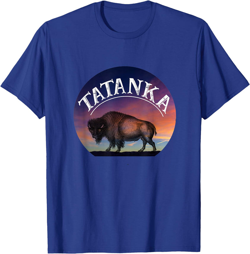 Buffalo Bison Wildlife Shirts Tatanka American Buffalo T-Shirt - Royal Blue