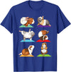 Funny Guinea Pig Shirts Guinea Pig Yoga - Fitness Exercise Animal Rodent Pet Lover T-Shirt - Royal Blue