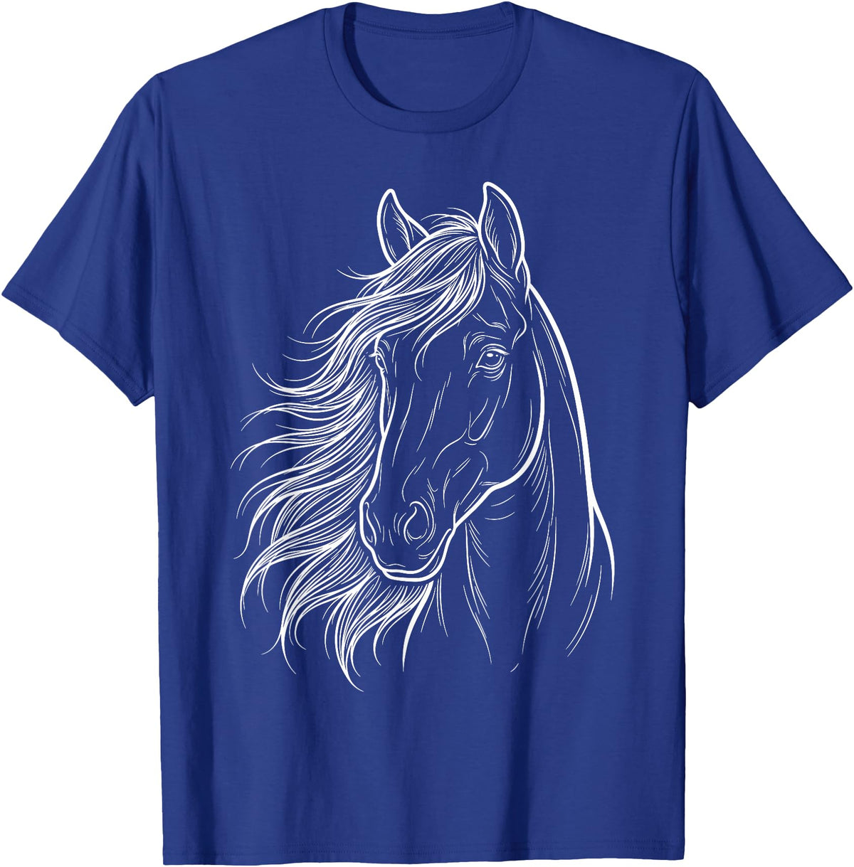 Elegant Horse Silhouette tee for Horse Lovers Cute & Elegant Horse Silhouette Art for Horse Lovers T-Shirt - Royal Blue
