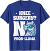 Llama Alpaca Lover Gifts Knee Surgery No Prob-llama Llamas Animal Lover T-Shirt - Royal Blue
