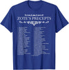 MathWare Funny Nerdy Zote's Precepts Knight Gamer T-Shirt - Royal Blue