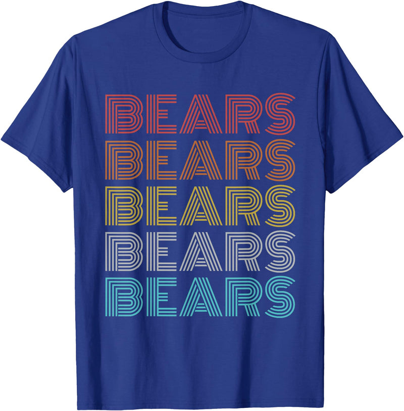 Bears Shirt Vintage Retro Apparel Retro Vintage Bears T-Shirt - Royal Blue