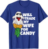Swinger Upside Down Pineapple Apparel Will Trade My Wife For Candy Pineapple Halloween Swinger Men T-Shirt - Royal Blue
