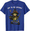 Funny Witch Frog Off To Be Spooky Halloween T-Shirt - Royal Blue