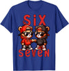 Funny Teddy Bear 67 Matching Teenager Boys Designs 67 Teddy Bear 6 7 Meme for Boys Kids Cute School Six Seven T-Shirt - Royal Blue
