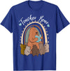 Thank You Teacher Appreciation Gifts Teacher Bear Reading Appreciation Teacher Graphic T-Shirt - Royal Blue