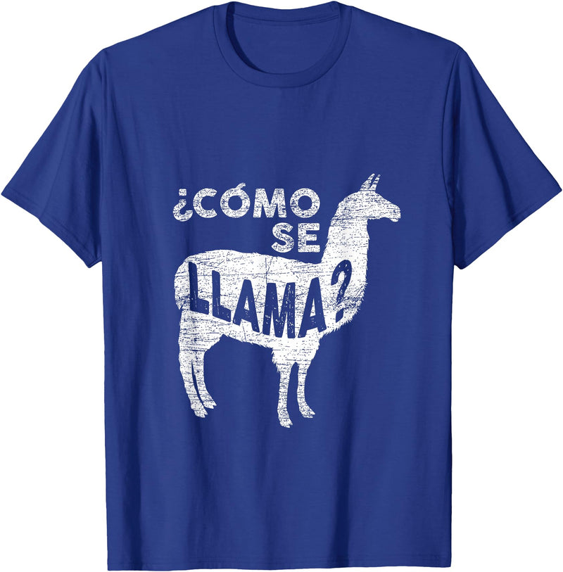 Como Se Llama T-Shirt - Royal Blue