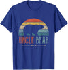Cute Bear Family Matching Shirts & Gifts Uncle Bear Funny Gift Retro Vintage Uncle Bear T-Shirt - Royal Blue