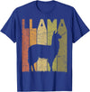 Alpaca Llama Vintage Llama Farming Designs. Llama Vintage Alpaca Llama Lover Retro Alpaca Farmer T-Shirt - Royal Blue