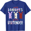 Every Bunny’s Favorite Bartender Easter Rabbit T-Shirt in Royal Blue