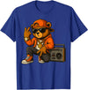 Creative & Funny Teddy Bear Gifts Hip Hop Teddy Bear T-Shirt - Royal Blue