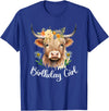 Cow Birthday Designs Matching Family Highland Cows Cow Birthday Girl Mother Girl Mama Woman Family Matching T-Shirt - Royal