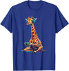 Giraffe Gamer Lovers Animal Men Women Kids Giraffe Gaming Animal Video Games Funny Giraffe T-Shirt - Royal Blue