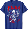 Bone Knitting Co. Purl Jam Skeleton Knitting Craft Lover Funny Design T-Shirt - Royal Blue