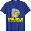 Cute Bear Support Childhood Cancer Awareness Dada Bear Support Childhood Cancer Awareness T-Shirt - Royal Blue