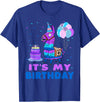 It's My Birthday for Llama Party T-Shirt - Royal Blue