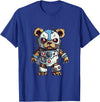 Aesthetic Teddy Bear Streetwear Designs for Men Robot Teddy Bear, Hip Hop Teddy Bear, Cyborg Teddy Bear T-Shirt - Royal Blue