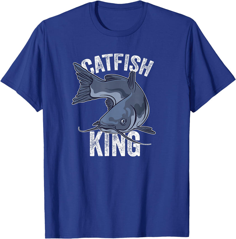 Catfish Gifts Catfish King Catfish Fishing T-Shirt - Royal Blue
