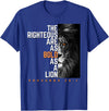 Funny The Righteous Are As Bold As A Lion Bible Verse T-Shirt - Royal Blue