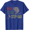 Reel Cool Step-Dad Fishing Fathers Day Tee Fishing Reel Cool Step-Dad Fishing T-Shirt - Royal Blue