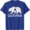 California Bear Souvenirs California State Flag Republic Of California T-Shirt - Royal Blue