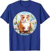 Cool Spring Flowers with Hamster for Season Lovers T-Shirt - Royal Blue