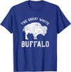 We Are Wildlife The Great White Buffalo T-Shirt Native American Inspired T-Shirt - Royal Blue