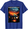 Nature Is My Happy Place Bear Tees Nature Is My Happy Place bear hiking camping mountains T-Shirt - Royal Blue