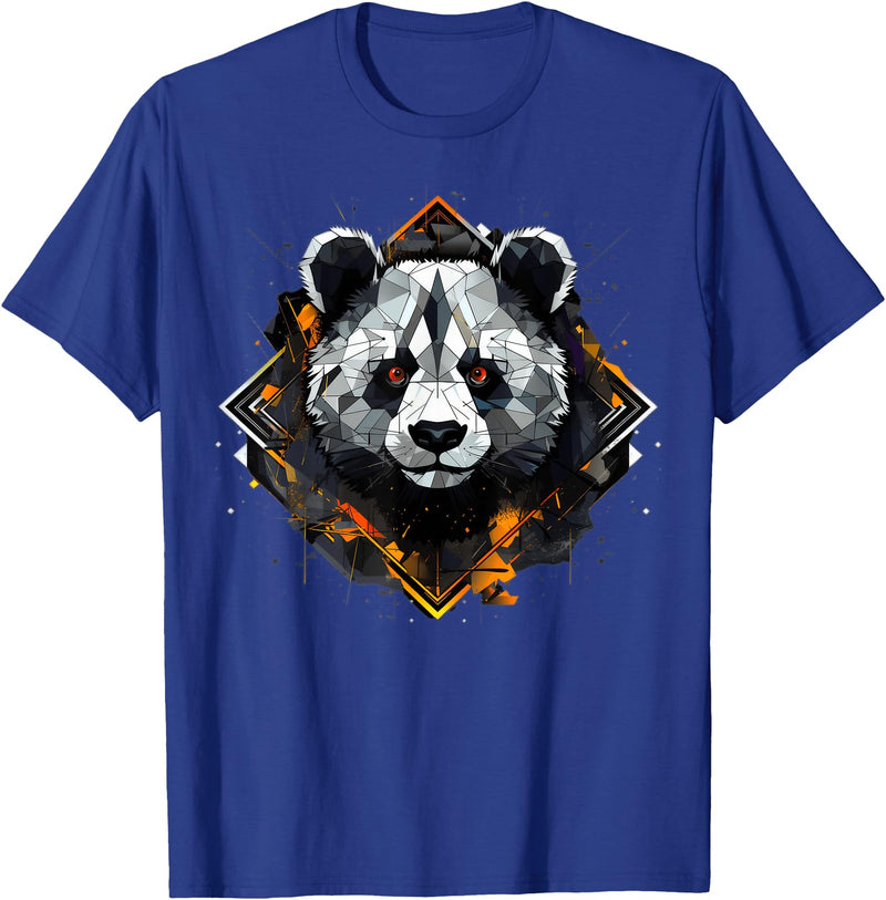 Synthwaive Panda Bear Halloween T-Shirt for Men Women T-Shirt - Royal Blue
