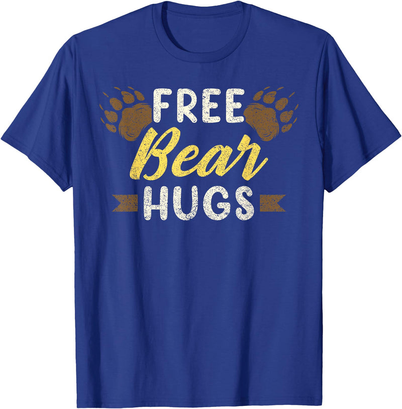 Bear Gay Pride by Content Design Studio Bear Community, Free Bear Hugs, Bear Flag, Gay Bear Pride T-Shirt - Royal Blue