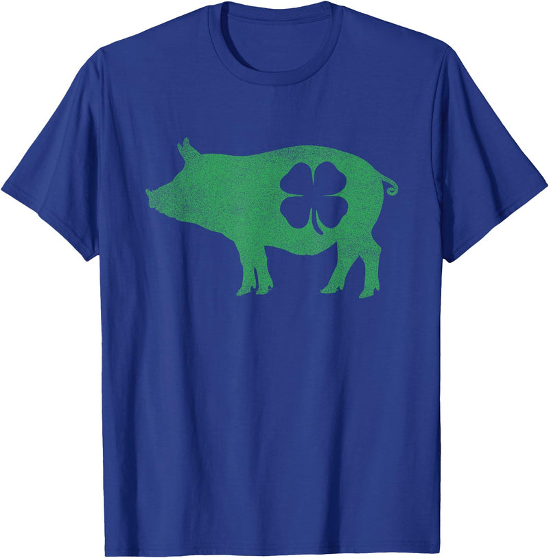 Pig - Shamrock St Patricks Day - Shirts Pig - Shamrock St Patricks Day Saint Paddys Irish Funny T-Shirt - Royal Blue