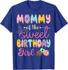 Sweet Birthday Girl Donut Family Matching Mommy Of The Sweet Birthday Girl Donut Lover Party T-Shirt - Royal Blue