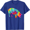 Pig Tie Dye Vintage Farmer T-Shirt - Royal Blue