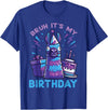 Birthday Party Shirts For Men Women Kids Bruh Its My Birthday Llama Pinata Bday Party Men Women Kids T-Shirt - Royal Blue