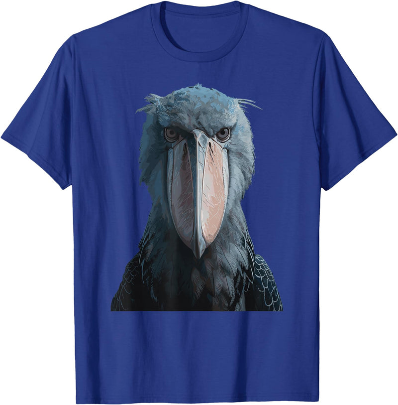 Shoebill Stork Gift Bird Watching Costume Shoebill Stork Bird T-Shirt - Royal Blue