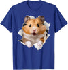 Cute Hamster Design for Men Women Kids Animal Hamster Lovers T-Shirt - Royal Blue