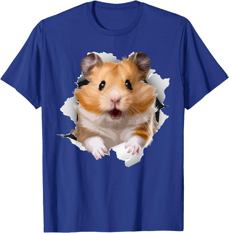 Cute Hamster Design for Men Women Kids Animal Hamster Lovers T-Shirt - Royal Blue