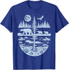 Polar Bear Arctic Tundra Wildlife Nature Lover Polar Bear Arctic Wilderness Nature Scene Wildlife Lover T-Shirt - Royal Blue
