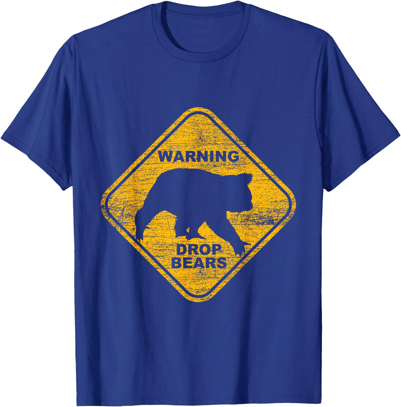 Animal Tees & Gift Idea Attention Falling Bears Animal Design Australia Gift Koala T-Shirt - Royal Blue