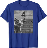 When Pigs Fly Pig Lover Designs Apparel Gifts Cow Selfie With Flying Pigs Fly Funny Gift for Men Women Kid T-Shirt - Royal Blue