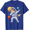 Hamster Astronaut Dabbing Funny Space Animal for Kids T-Shirt - Royal Blue