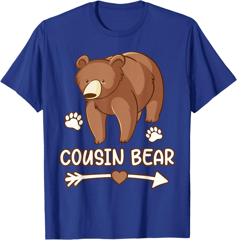 Cousin t-shirt bear, Cousin bear shirt boys cousin tee shirt bear, cousin bear tshirt for men T-Shirt - Royal Blue