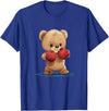 Teddy bear with boxing gloves Funny boxing Teddy bear with gloves costume T-Shirt - Royal Blue