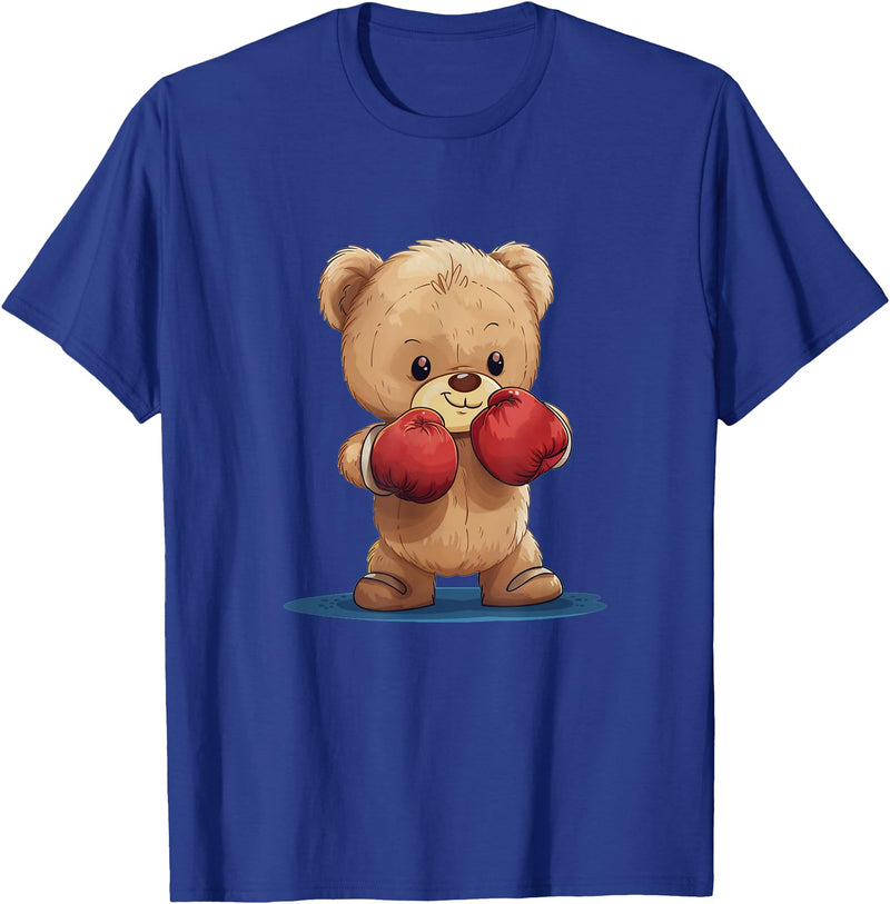 Teddy bear with boxing gloves Funny boxing Teddy bear with gloves costume T-Shirt - Royal Blue