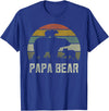 Bear Cubs Family Matching Gifts & Shirts Clothing Funny Papa Bear Shirts, Cub 2 Kids Fathers Day Grandpa T-Shirt - Royal Blue