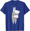 Sleeping & Napping Funny Designs For Nap Lovers Funny Sleepy Llama Alpaca Pajama Women Kids Boys And Girls T-Shirt - Royal Blue