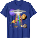 Space Animals Apparel Guinea Pig Lover Alien Abduction UFO LGBTQ Subtle Pride T-Shirt - Royal Blue